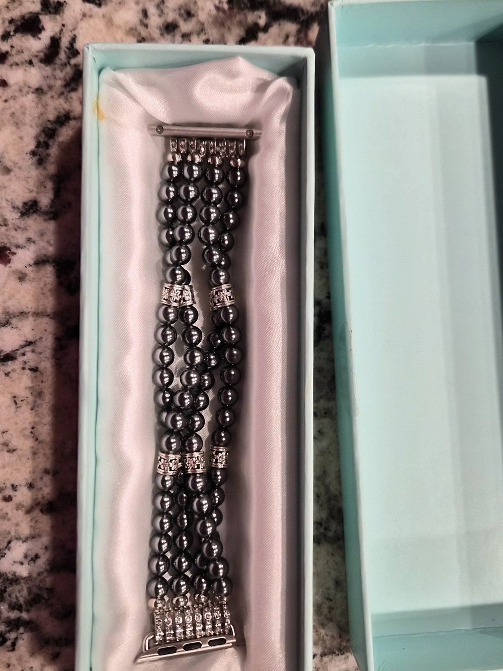 Apple Watch Black Beaded Band